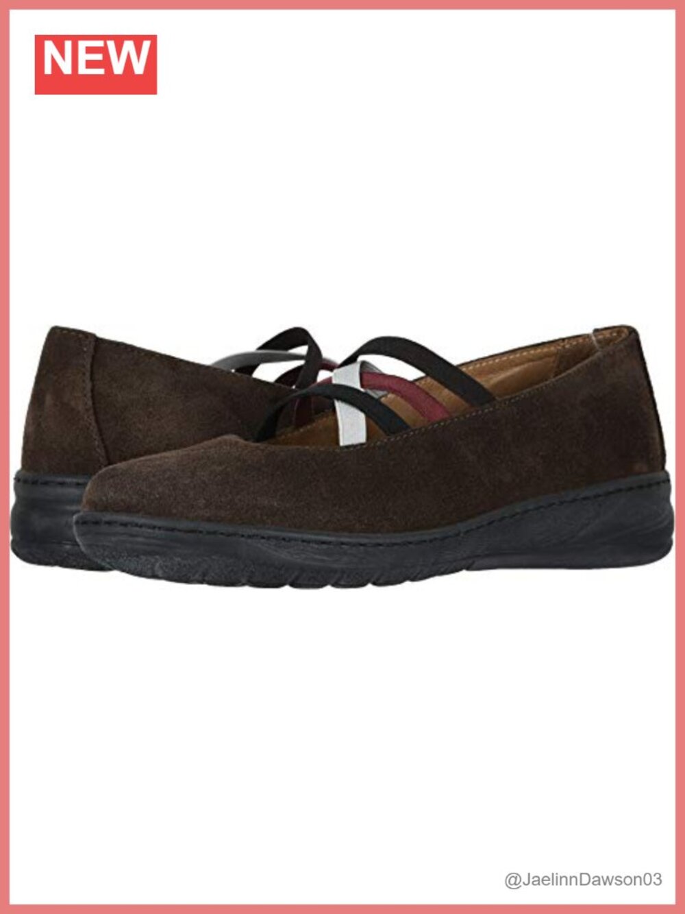 Suede Mary Jane Flats Crisscross Elastic Slip-On Comfort